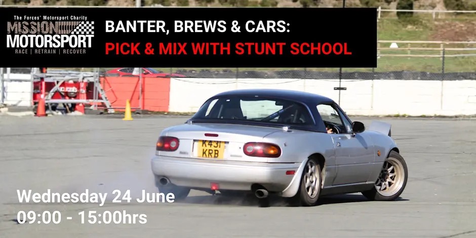 Mission Motorsport – Banter, Brews & Cars: Pick & Mix with Stunt School