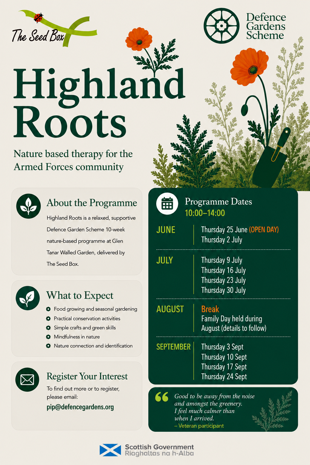 Highlands Roots: Nature Based Therapy Course