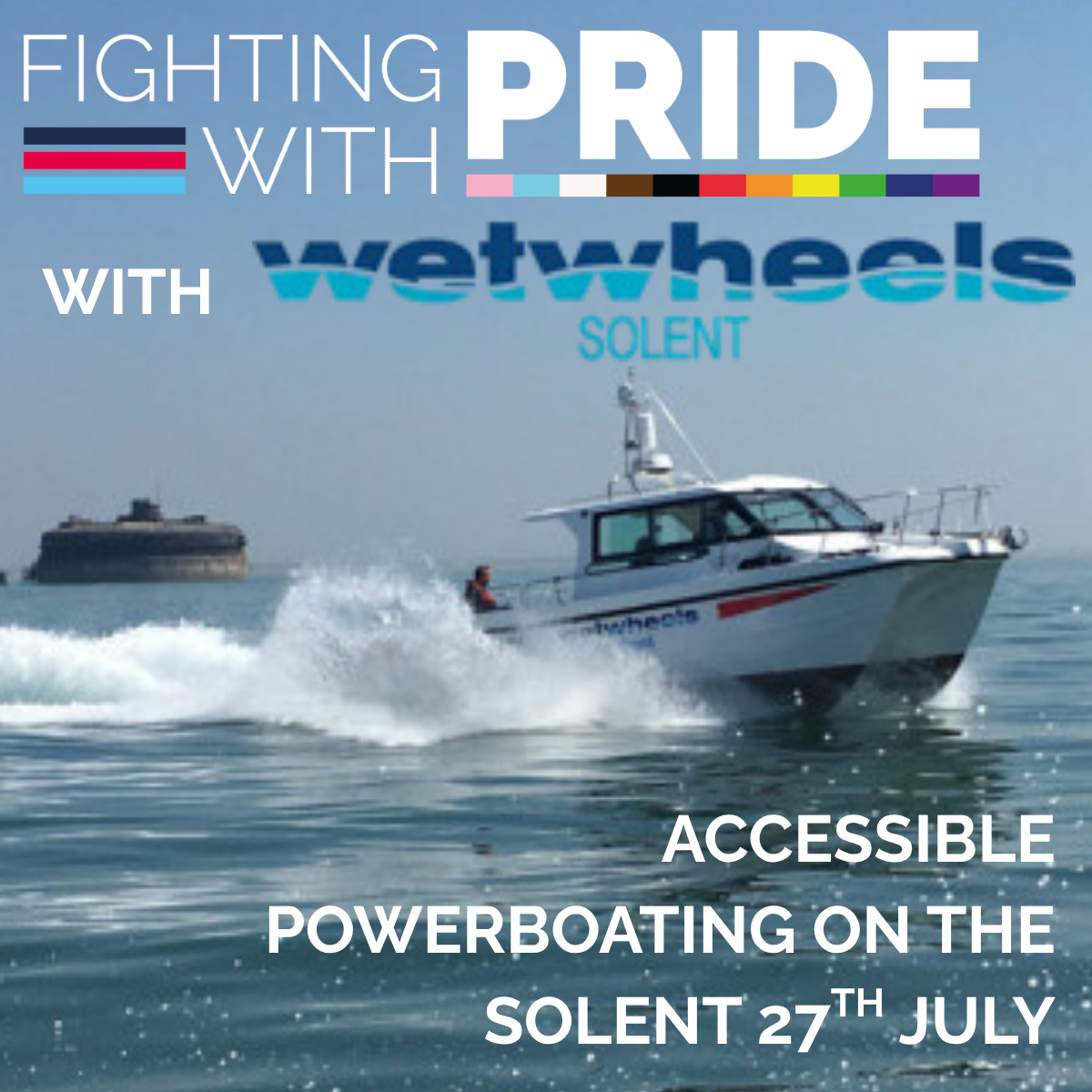 Powerboating on The Solent with Wetwheels