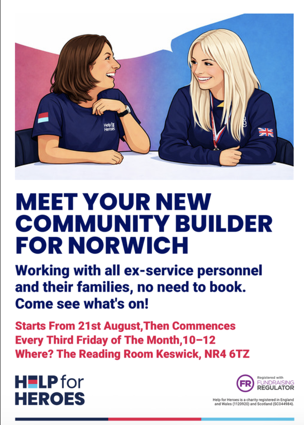 Help For Heroes Community Builder Drop-In Norwich – September 2026